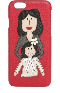 Кожаный чехол для iPhone 6/6S с аппликацией DG Family Dolce &amp; Gabbana