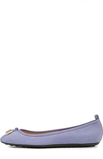 Балетки из нубука с декором Tod’s