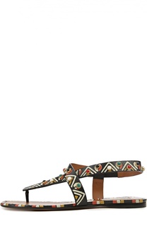 Кожаные сандалии Primitive Print с декором Valentino