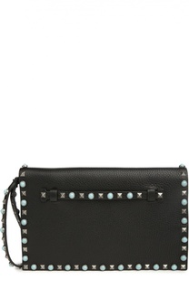 Клатч Rockstud с металлическими шипами Valentino