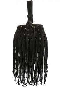 Сумка из замши с бахромой Roberto Cavalli