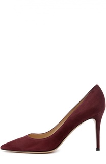 Замшевые туфли Gianvito 85 на шпильке Gianvito Rossi