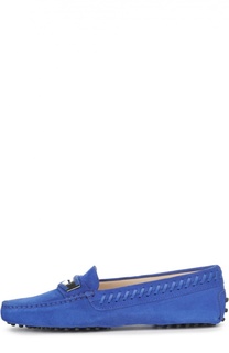Замшевые мокасины Gommini с перемычкой Tod’s