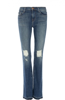 Расклешенные джинсы с потертостями J Brand