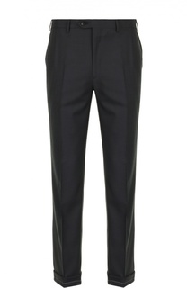 Шерстяные брюки прямого кроя Brioni