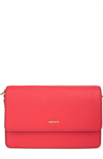 Кожаная сумка на цепочке DKNY