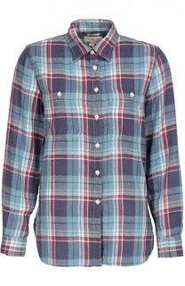 Блуза прямого кроя в клетку в накладными карманами Denim&Supply by Ralph Lauren