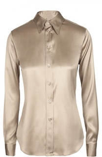 Шелковая приталенная блуза Ralph Lauren