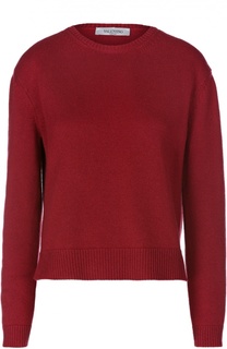 Кашемировый пуловер свободного кроя с круглым вырезом Valentino