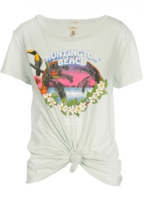 Футболка асимметричного кроя с ярким принтом Denim&Supply by Ralph Lauren