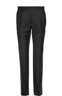 Классические шерстяные брюки в полоску Brioni
