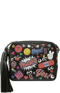 Сумка All Over Sticker с яркими нашивками Anya Hindmarch