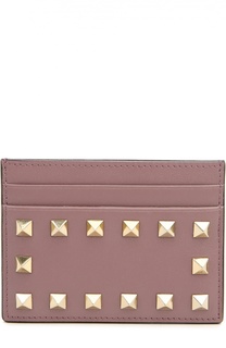Кожаный футляр для кредитных карт Rockstud с заклепками Valentino