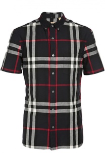Рубашка из смеси льна и хлопка Burberry Brit