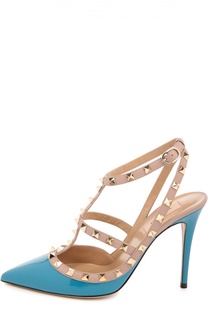 Лаковые туфли Rockstud на шпильке Valentino