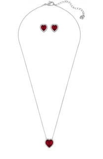 Комплект Cyndi Red из кулона и серег Swarovski