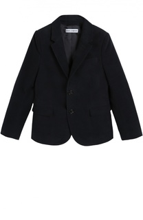 Хлопковый пиджак с контрастными элементами Dolce &amp; Gabbana