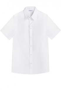 Хлопковая рубашка с коротким рукавом Dolce &amp; Gabbana
