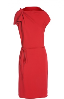 Платье с поясом Lanvin