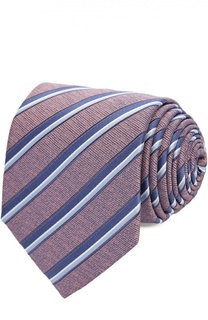 Шелковый галстук в пастельную полоску Ermenegildo Zegna