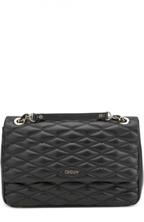 Сумка из стеганой кожи на цепочке DKNY