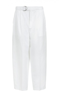 Укороченные брюки прямого кроя с врезными карманами и поясом Polo Ralph Lauren