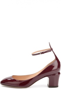 Лаковые туфли Tan-go с ремешком на щиколотке Valentino