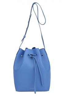 Кожаная сумка на шнурке Bucket Bag с косметичкой Mansur Gavriel