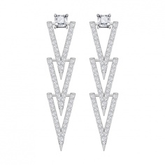 Серьги Funk Swarovski