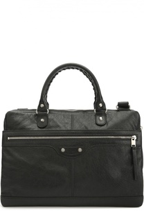 Кожаная сумка для ноутбука с плечевым ремнем Balenciaga