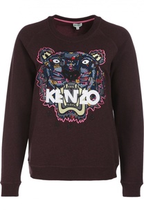 Хлопковый свитшот с вышивкой Tiger Kenzo