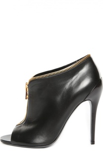 Кожаные туфли с открытым мысом Tom Ford