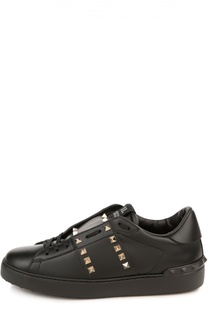 Кожаные кеды Rockstud Untitled Valentino