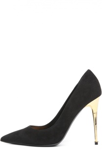 Замшевые туфли Metal Heel на шпильке Tom Ford
