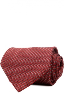 Шелковый комплект из галстука и платка Lanvin