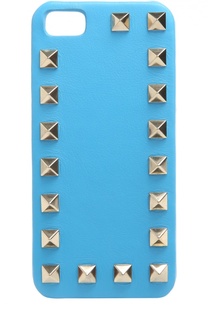 Кожаный чехол для iPhone SE/5s/5 с шипами Valentino