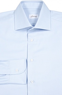 Хлопковая сорочка с узором Brioni