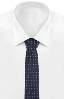 Шелковый галстук с узором Dal Lago