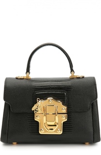 Сумка Lucia mini с тиснением под игуану Dolce &amp; Gabbana