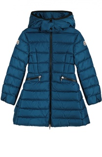 Пуховое пальто с капюшоном Moncler Enfant