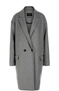Двубортное пальто со спущенным рукавом Isabel Marant