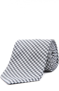 Шелковый галстук с узором houndstooth Brioni