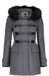 Пальто с капюшоном Burberry Brit