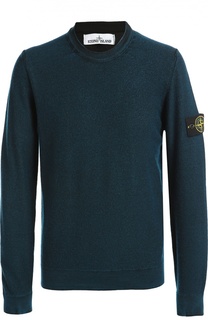 Шерстяной джемпер тонкой вязки Stone Island