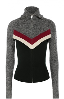 Облегающий пуловер на молнии с контрастным принтом Isabel Marant Etoile