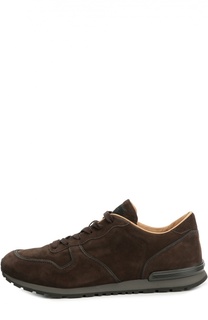 Замшевые кроссовки на рельефной подошве Tod’s