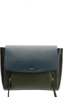 Сумка Messenger из комбинированной кожи DKNY