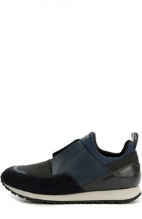 Комбинированные кроссовки с эластичной вставкой Tod’s