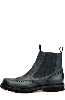 Кожаные челси с брогированием Barrett