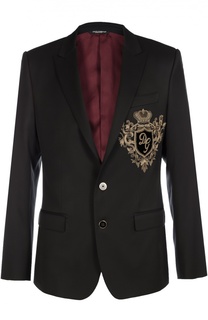 Шерстяной пиджак с вышивкой канителью Dolce &amp; Gabbana